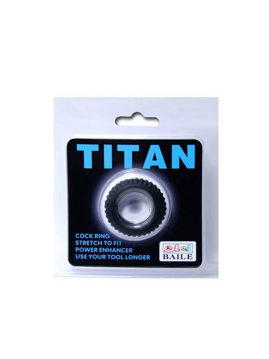 Baile - Titan Cockring Black 1.9 CM