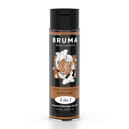 Bruma - Olio da Massaggio Effetto Calore Aroma CupCake - 100 ML