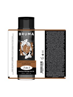 Bruma - Olio da Massaggio Effetto Calore Aroma CupCake - 100 ML