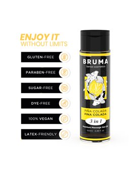 Bruma - Premium Massage Hot Oil Pina Colada 3 In 1 - 100 Ml