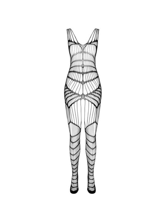 Passion BS 102 - Bodystocking a Rete e Pizzo Nero Taglia Unica