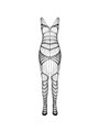 Passion BS 102 - Bodystocking a Rete e Pizzo Nero Taglia Unica