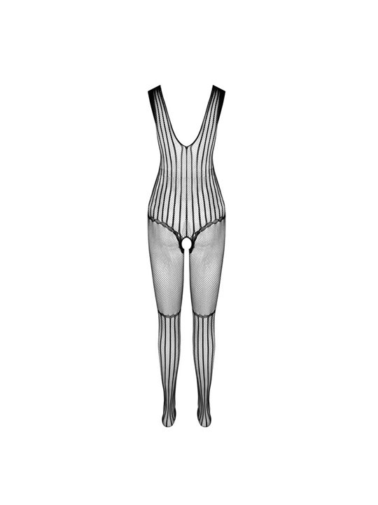 Passion BS 103 - Bodystocking a Rete e Pizzo Nero Taglia Unica