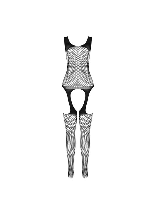 Passion BS 104 - Bodystocking a Rete e Pizzo Nero Taglia Unica