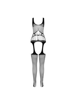 Passion BS 106 - Bodystocking a Rete e Pizzo Nero Taglia Unica