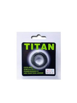 Baile - Titan Cockring Black GReen 2 CM