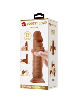 Pretty Love Quentin - Dildo Realistico 18 Cm Marrone