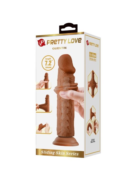 Pretty Love Quentin - Dildo Realistico 18 Cm Marrone