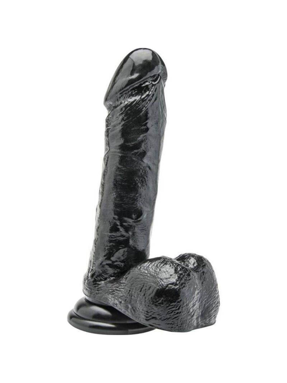 Get Real - Dildo 18 CM with Balls Black