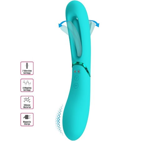 Romance Lexie - Vibratore Punto G in Silicone 7 Vibrazioni Blu