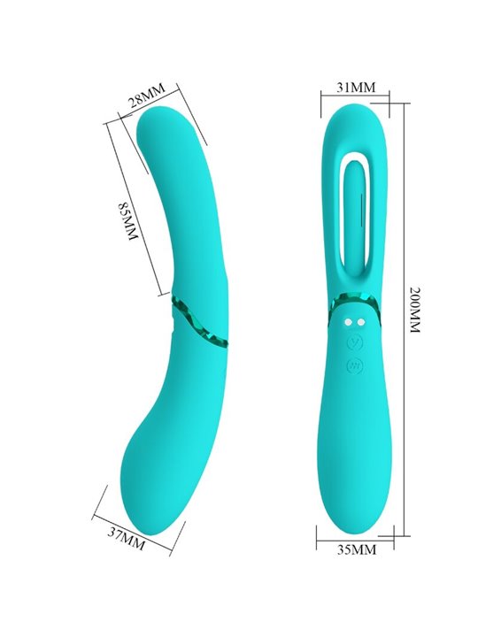 Romance Lexie - Vibratore Punto G in Silicone 7 Vibrazioni Blu