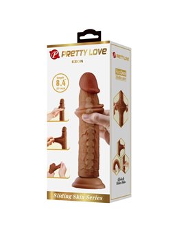 Pretty Love - Keon Realistic Dildo 21 Cm Brown