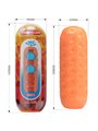 Pretty Love Twin Balls - Masturbatore per Uomo in Silicone Arancione