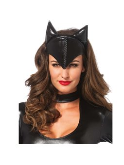 Leg Avenue - Maschera Cat Woman Nera in Poliestere
