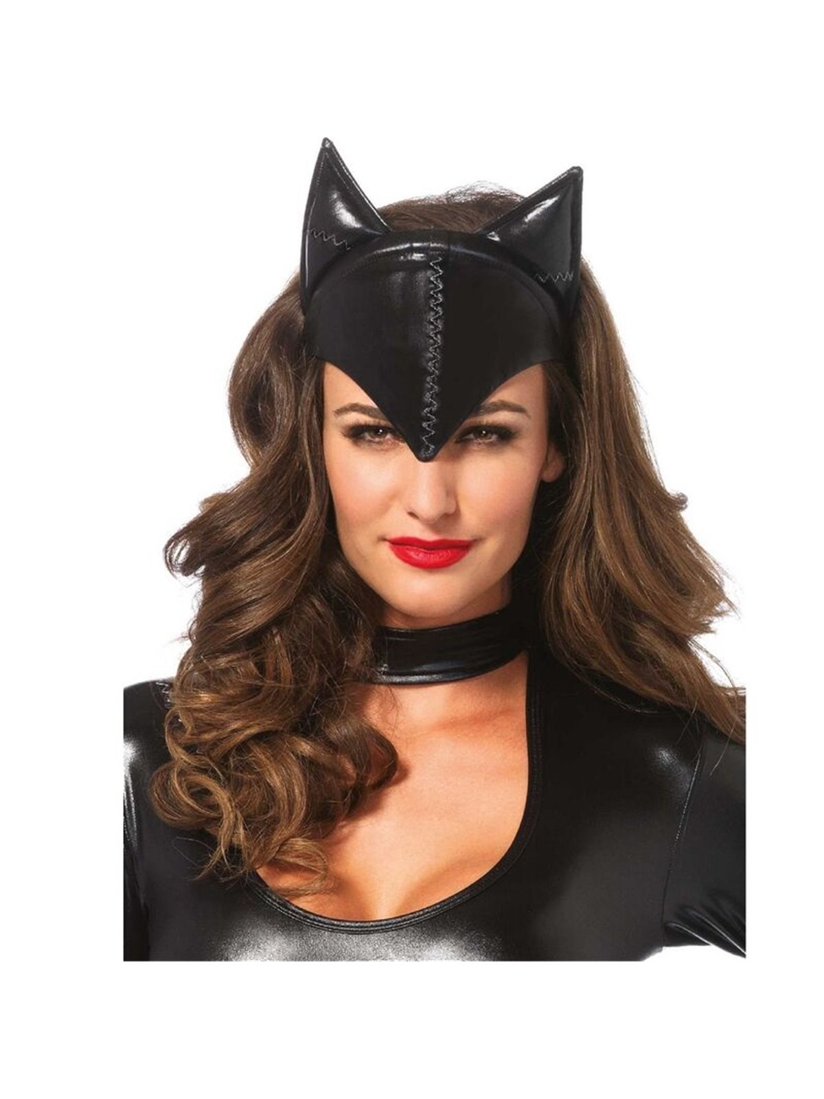 Leg Avenue - Maschera Cat Woman Nera in Poliestere
