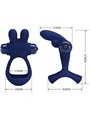Pretty Love Francisco - Doppio Anello Fallico Vibrante Rabbit Blu
