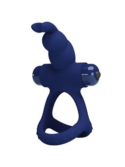 Pretty Love Luchito - Doppio Anello Fallico Vibrante Rabbit Blu
