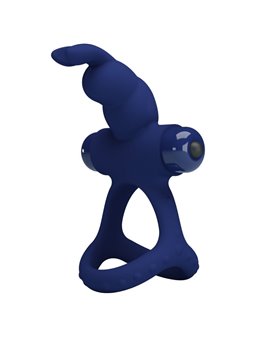 Pretty Love Luchito - Doppio Anello Fallico Vibrante Rabbit Blu