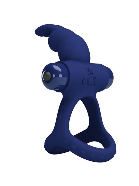 Pretty Love Luchito - Doppio Anello Fallico Vibrante Rabbit Blu