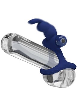 Pretty Love Luchito - Doppio Anello Fallico Vibrante Rabbit Blu
