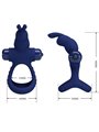 Pretty Love Luchito - Doppio Anello Fallico Vibrante Rabbit Blu