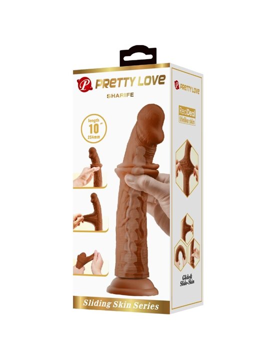Pretty Love - Sharife Realistic Dildo 25 Cm Brown