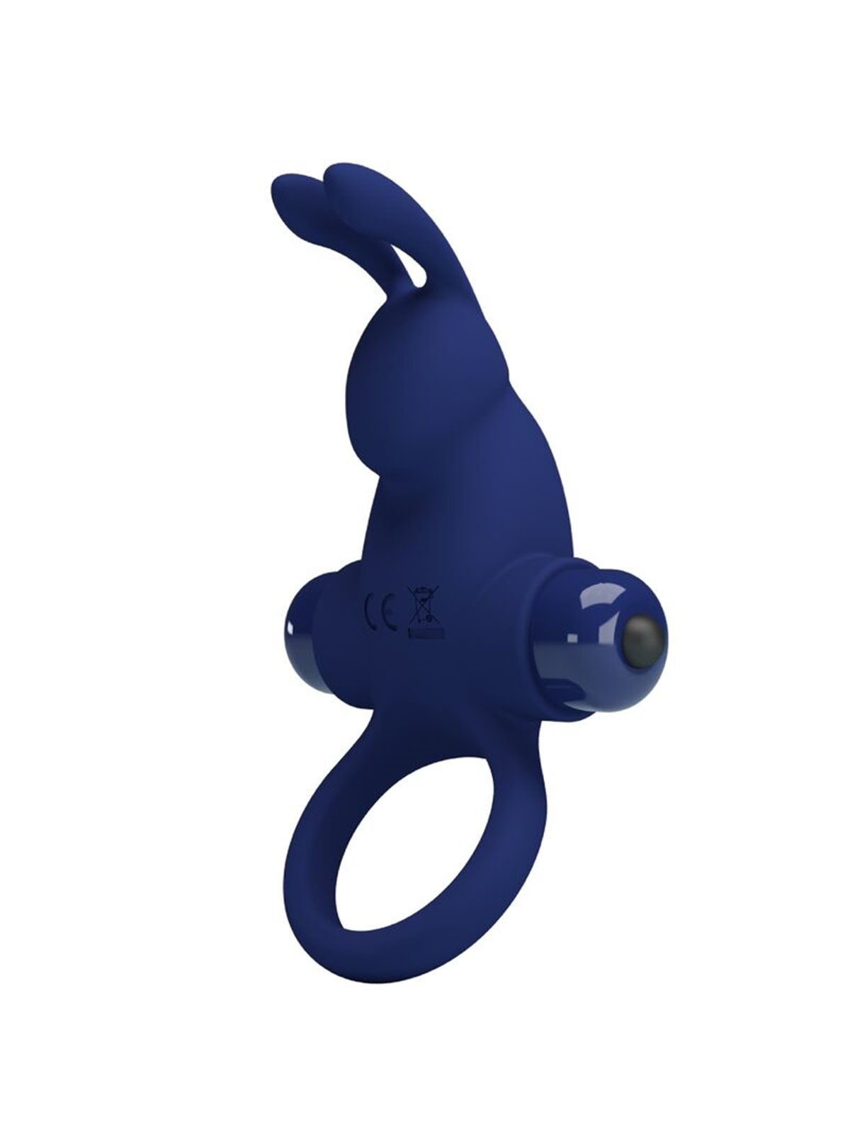 Pretty Love Jiro - Anello Fallico Vibrante con Stimolatore Rabbit Blu