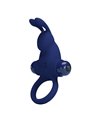 Pretty Love Jiro - Anello Fallico Vibrante con Stimolatore Rabbit Blu