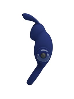 Pretty Love Jiro - Anello Fallico Vibrante con Stimolatore Rabbit Blu