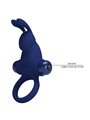 Pretty Love Jiro - Anello Fallico Vibrante con Stimolatore Rabbit Blu