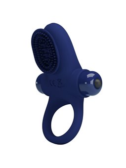 Pretty Love Palle - Anello Fallico Vibrante con Stimolatore Blu