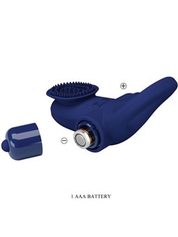 Pretty Love Palle - Anello Fallico Vibrante con Stimolatore Blu
