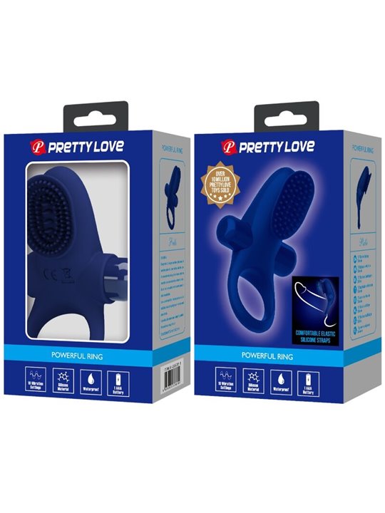 Pretty Love - Palle Ring With Vibration Blue