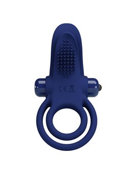 Pretty Love Bronson - Doppio Anello Fallico con Vibrazione Blu