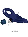 Pretty Love Bronson - Doppio Anello Fallico con Vibrazione Blu