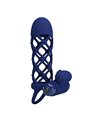 Pretty Love Giann - Anello Fallico Vibrante con Guaina in Silicone Blu