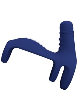 Pretty Love - Elish Vibrating Ring With Extension Blue