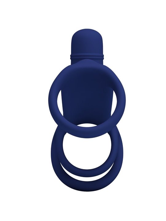 Pretty Love - Elish Vibrating Ring With Extension Blue