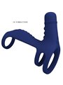 Pretty Love - Elish Vibrating Ring With Extension Blue