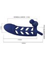 Pretty Love Altaf - Anello Fallico Vibrante con Guaina in Silicone Blu