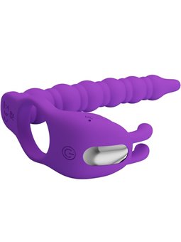 Pretty Love Blackney - Vibratore Prostatico con Anello Fallico Viola