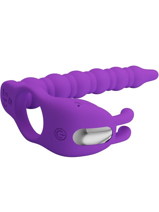 Pretty Love Blackney - Vibratore Prostatico con Anello Fallico Viola