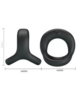 Pretty Love - Elliott  Black Vibrator Ring