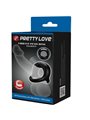 Pretty Love Elliott - Anello Fallico Vibrante in Silicone Nero