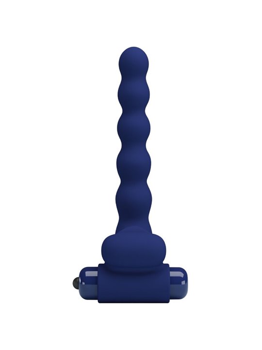 Pretty Love - Ajmal Vibrating Ring With Plug Blue