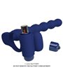 Pretty Love Ajmal - Anello Fallico Vibrante con Plug Anale Blu