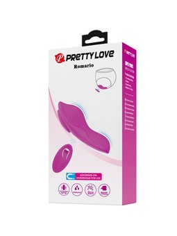 Pretty Love - Romario Lay-On Clitoris Stimulator Remote Control Pink