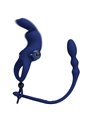 Pretty Love - Ayad Rabbit Vibrator Ring With Plug Blue