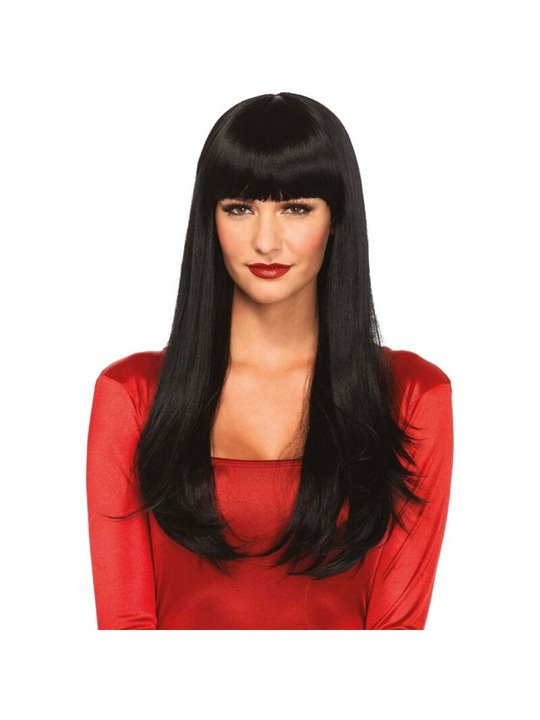 Leg Avenue Bangin - Parrucca Lunga Liscia Nera
