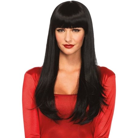 Leg Avenue Bangin - Parrucca Lunga Liscia Nera